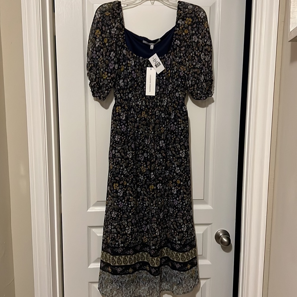 NWT COLLECTIVE CONCEPTS Floral & Paisley Peasant Dress